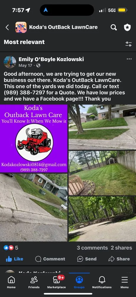 Reliable yard cleanup service for outdoor upgrades in Carson City, MI by Kodas Outback Lawn Care