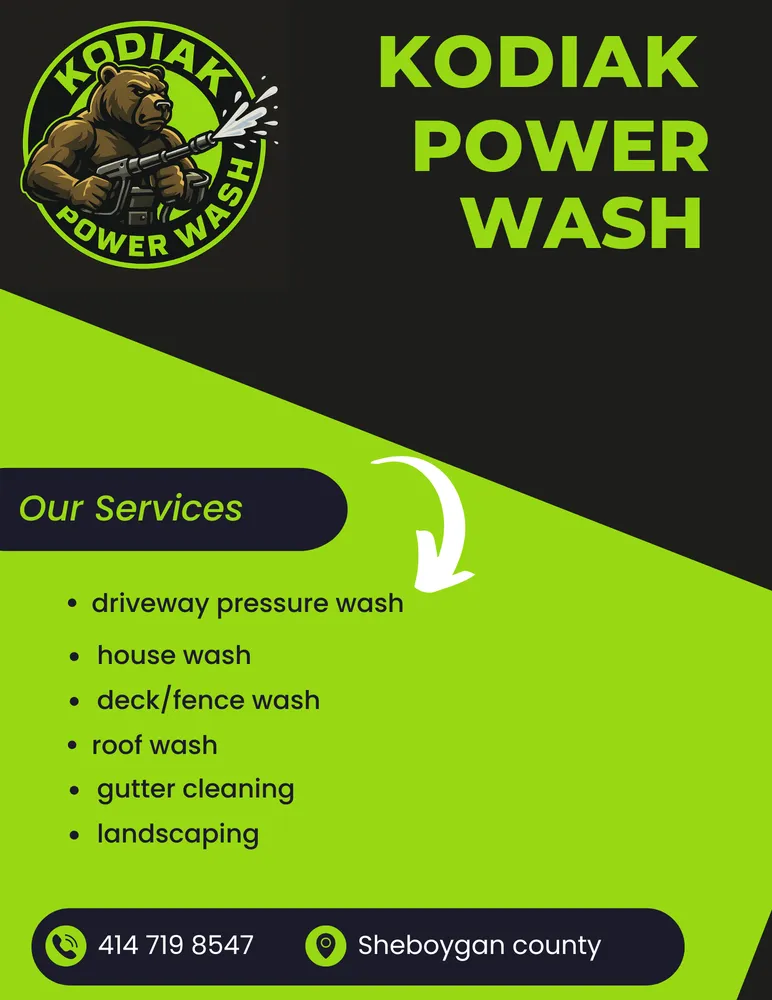 Reliable lawn mowing service for homes in Sheboygan, WI by Kodiak Power Wash