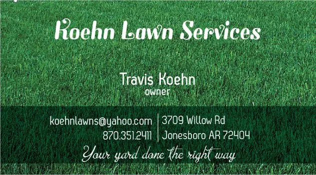 Top-rated lawn mowing service in Jonesboro, AR by Koehn Lawn Services