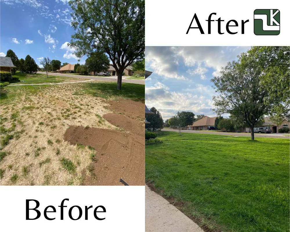 Top-rated lawn mowing service with custom design in Amarillo, TX by Kohler Lawn & Landscape