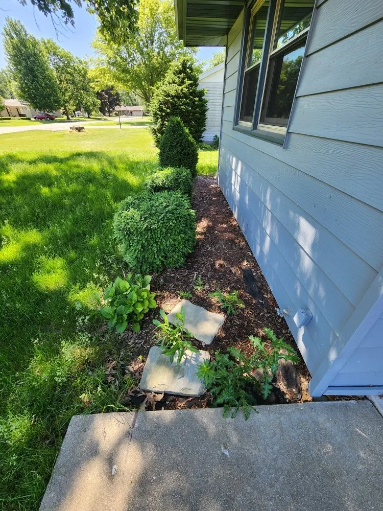 Local landscape installation in Prophetstown, IL by Kohls Cuts