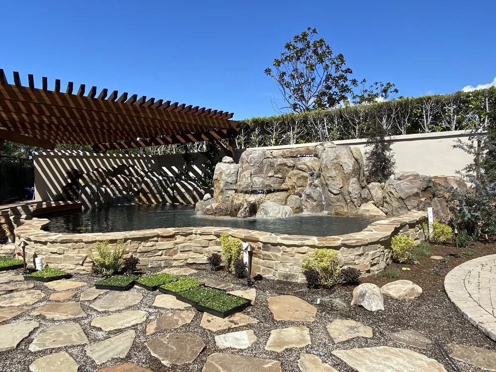 Local residential landscaping with custom design across Orange, CA - Koi Pros