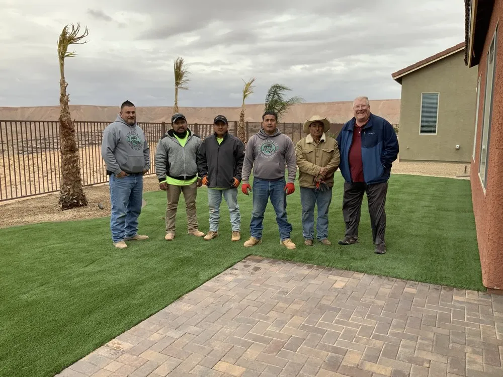 Professional landscape installation in Mesquite, NV by Kokopelli Landscaping