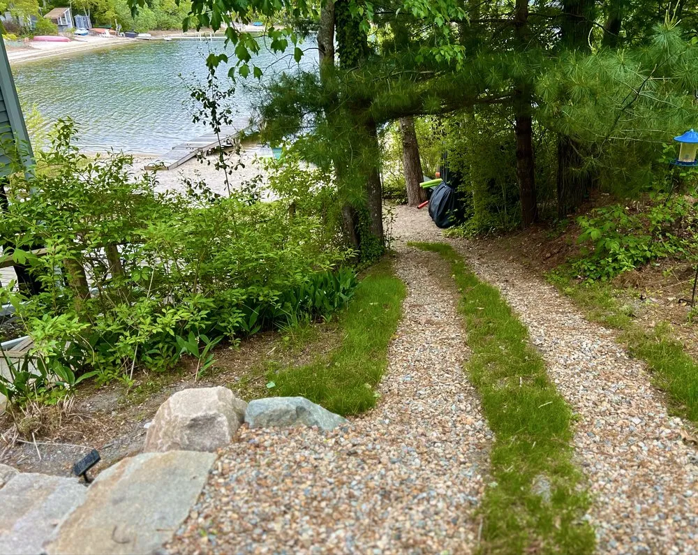 Custom yard maintenance with custom design in Sandwich, MA by Kolb Custom Land Services