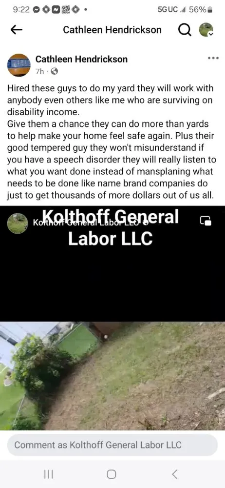 Top-rated yard maintenance in Rockford, IL - Kolthoff General Labor