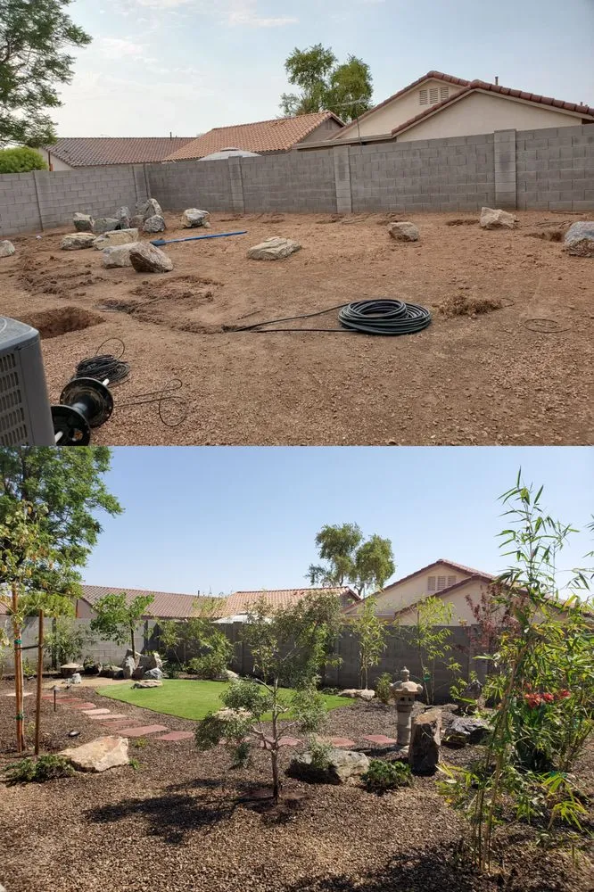 Professional outdoor landscaping for homes in Tempe, AZ by Kona Land & Water Escape