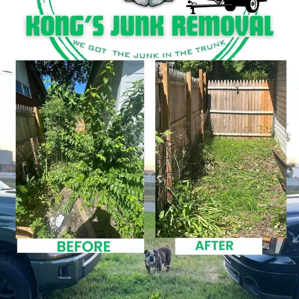 Reliable yard cleanup service in Topeka, KS - Kong’s Junk Removal