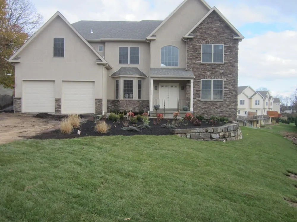 Custom garden landscaping with custom design across Plymouth Meeting, PA - Koszowski Landscaping