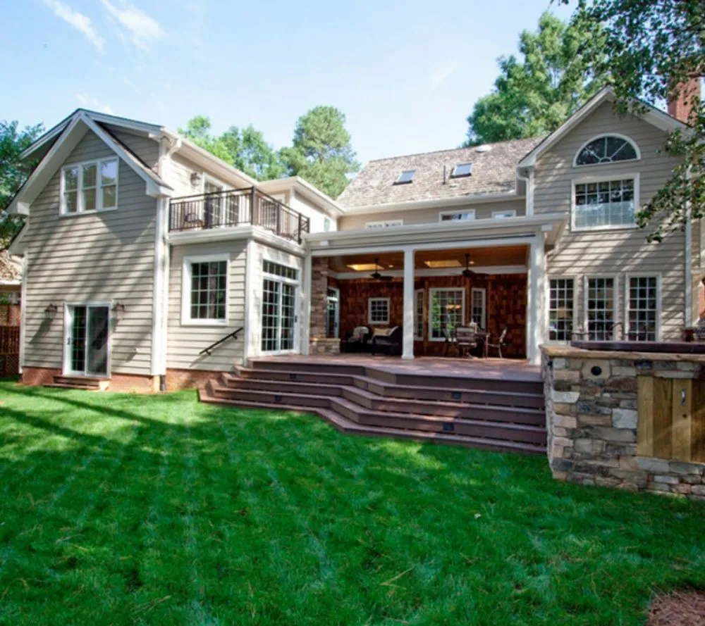 Custom outdoor landscaping in West Jordan, UT by KOTU Enterprises