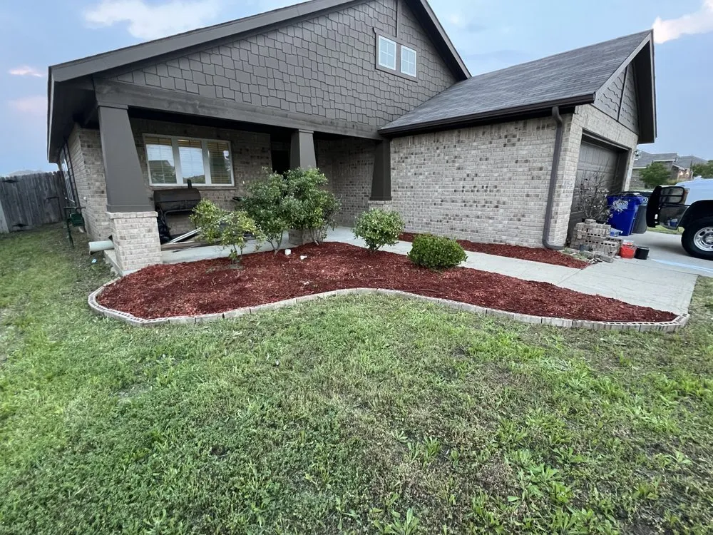 Custom yard cleanup service for year-round maintenance in Heartland, TX by K&P Lawn Care