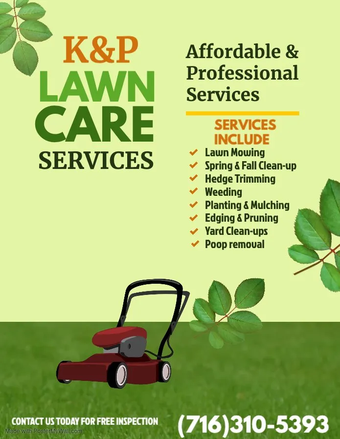 Top-rated lawn mowing service in East Amherst, NY - K&P Lawn Care Services