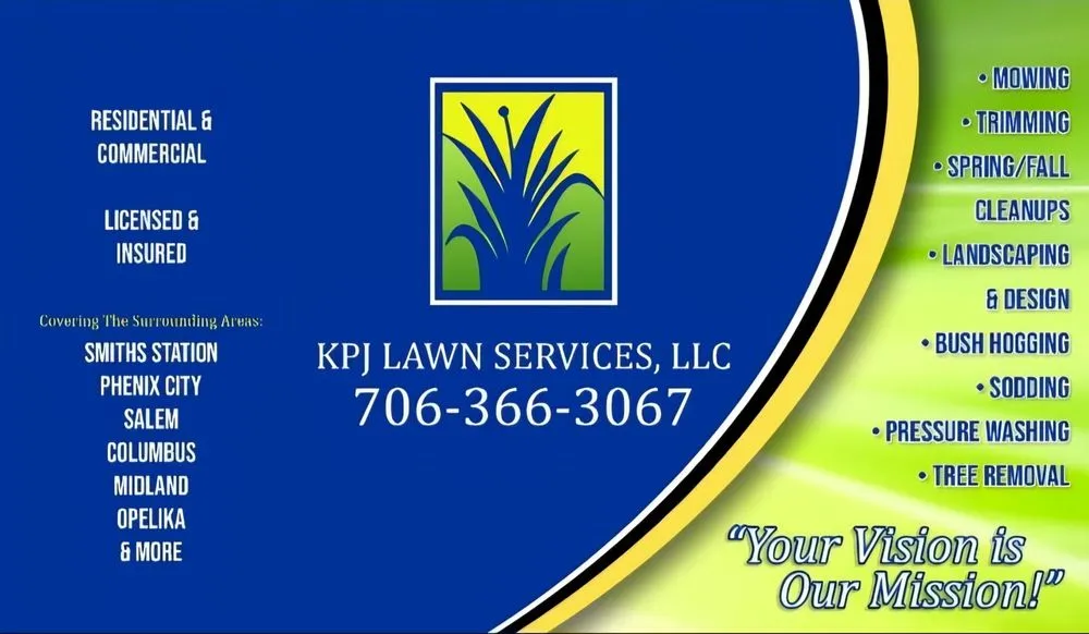 Professional lawn mowing service experts serving Smiths Station, AL - KPJ Lawn Service