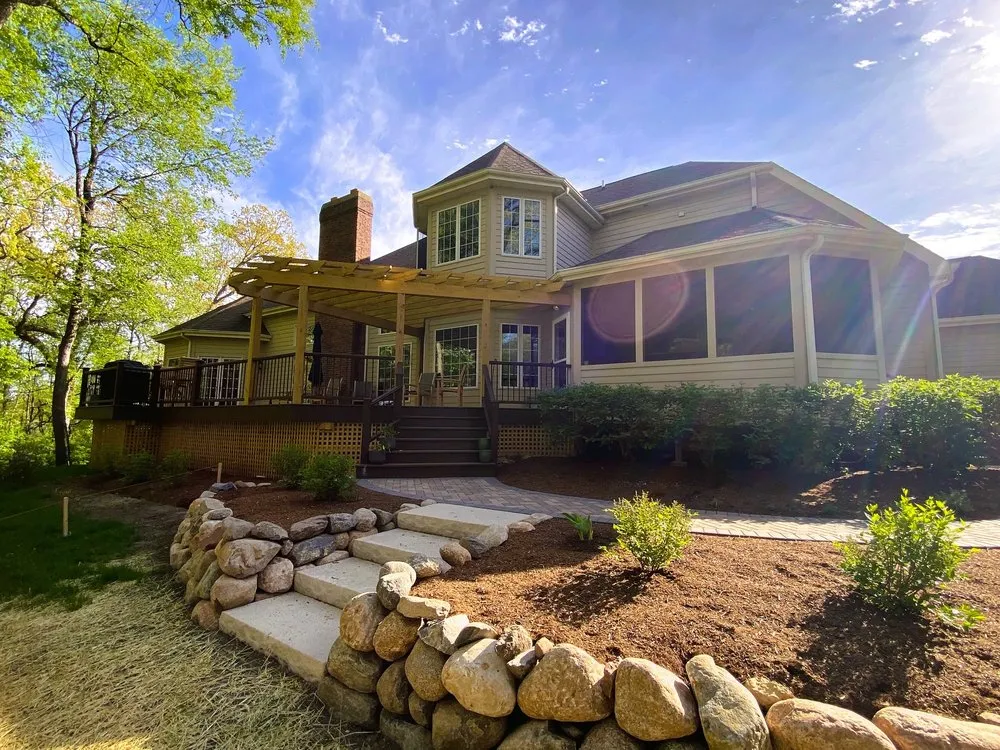 Expert garden landscaping for homes across Woodstock, IL - KR Builders