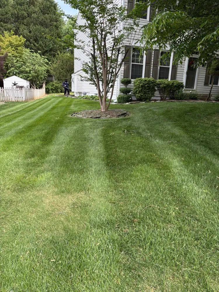 Custom garden landscaping in Sterling, VA by KR Exteriors Inc