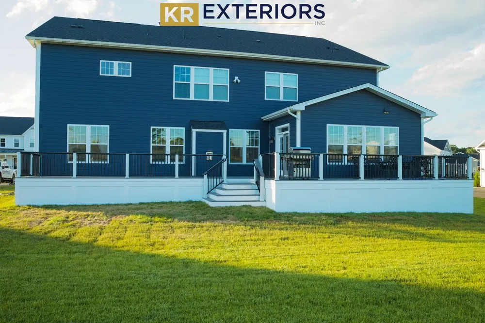 Professional landscape design for residential properties in Sterling, VA by KR Exteriors Inc