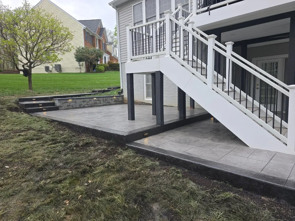 Professional outdoor landscaping in Sterling, VA by KR Exteriors Inc