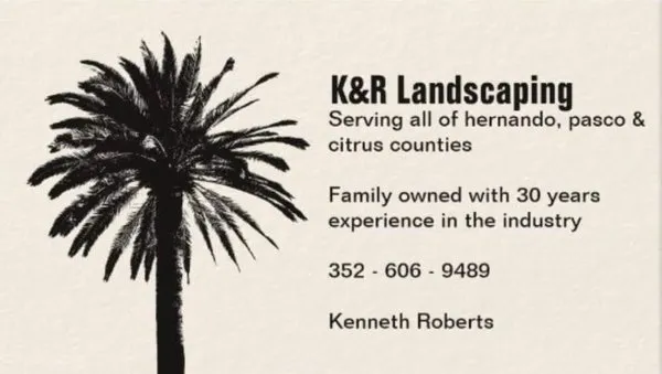 K&R landscaping Logo