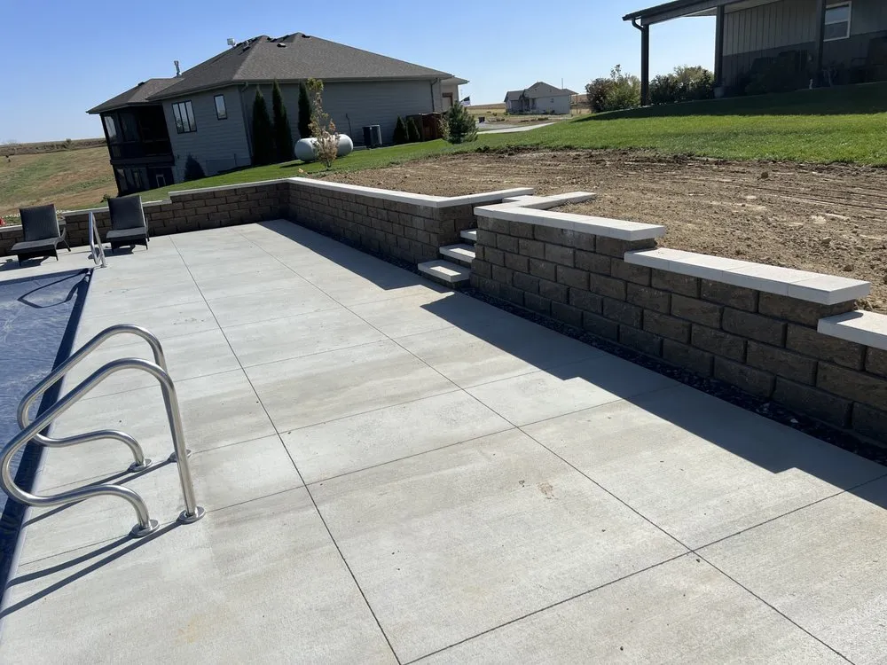Custom garden landscaping in Springfield, NE by Krayneski Lawn & Landscape