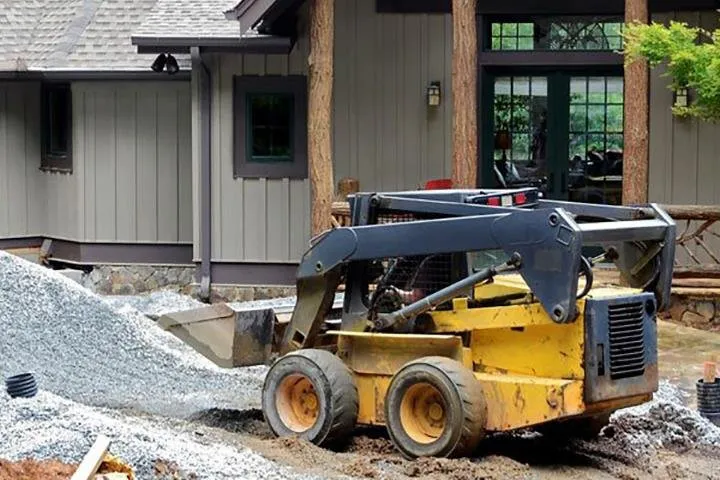 Custom yard maintenance in Hartford, WI by Krebs Trucking