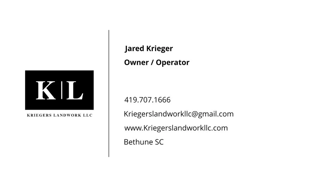 Custom landscaping services in Bethune, SC - Kriegers Landwork