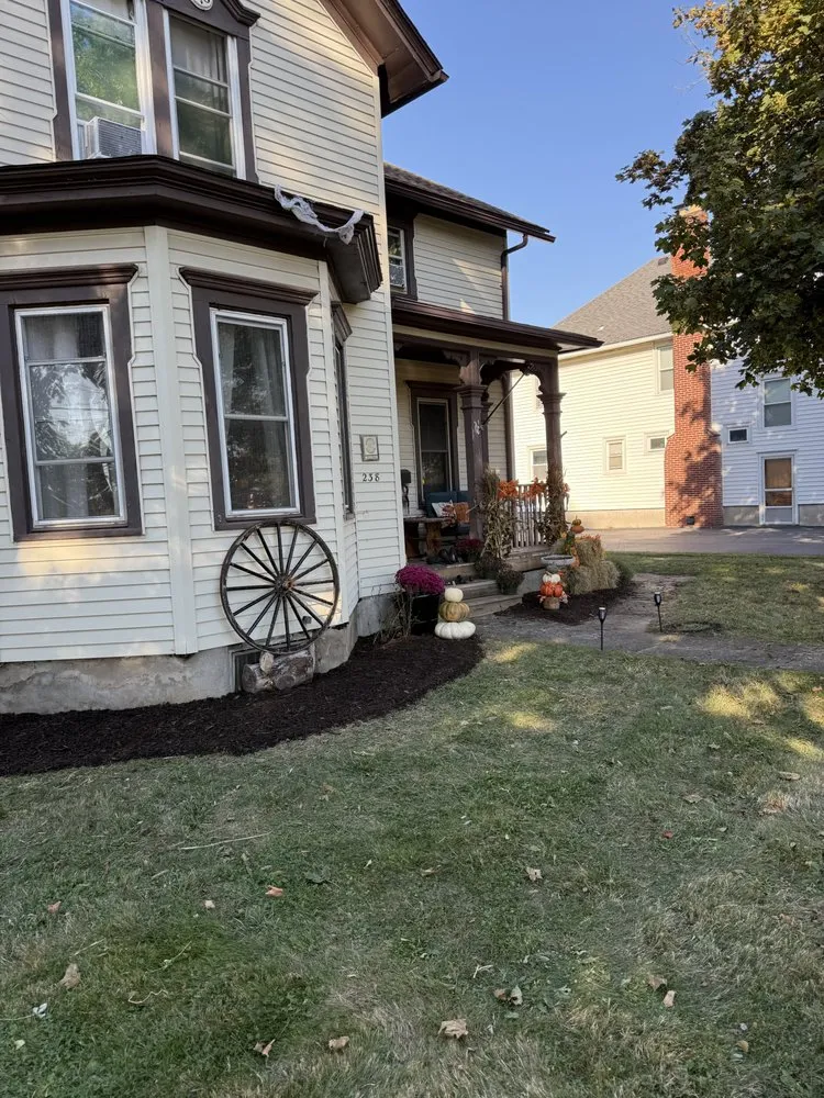 Affordable garden landscaping in Brockport, NY by Krug’s property services