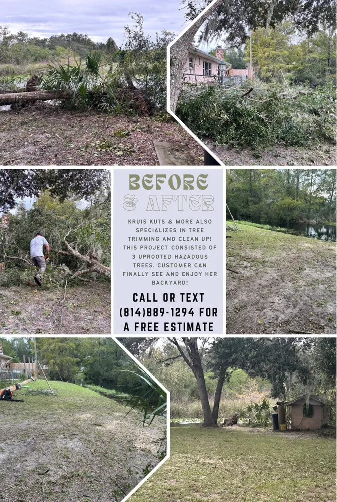 Professional yard cleanup service in Ocala, FL by Kruis Kuts & More