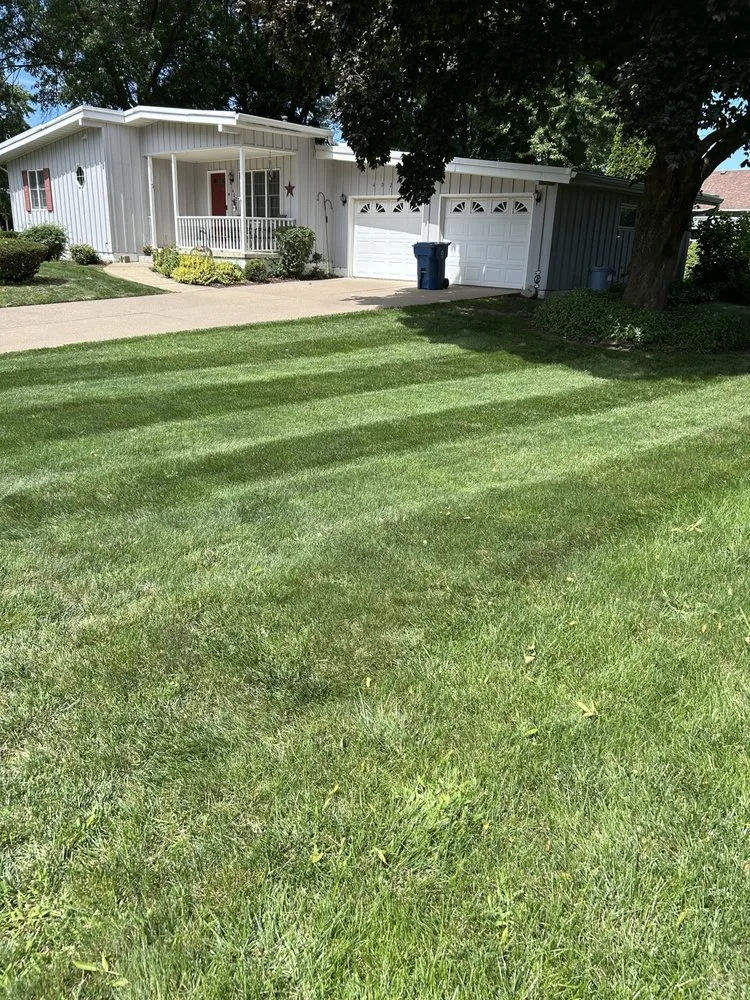 Custom residential landscaping in Eldridge, IA by Kruse Lawns and Services