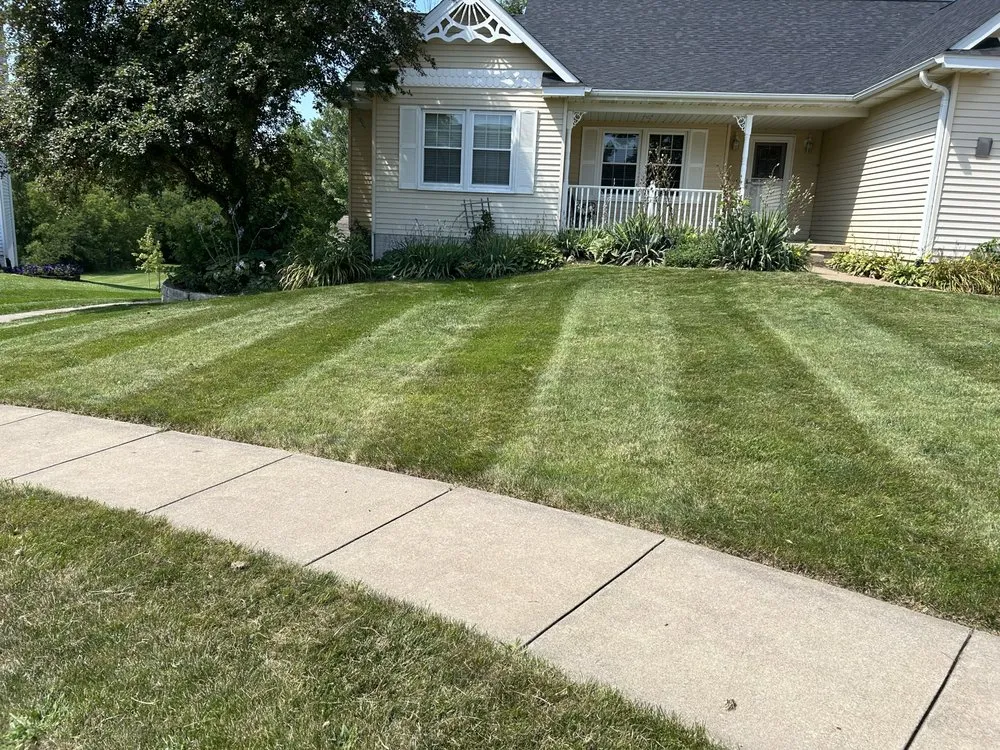 Expert garden landscaping in Eldridge, IA by Kruse Lawns and Services