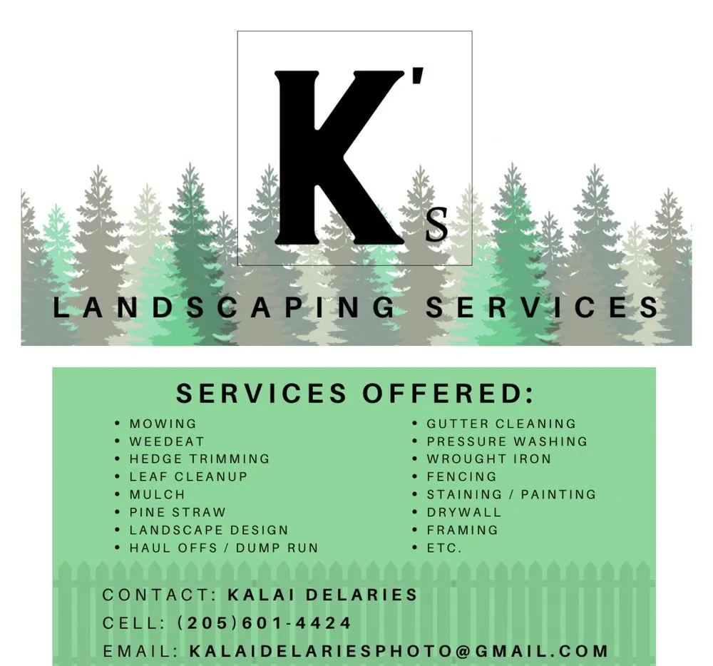 Local garden landscaping for beautiful yards across Pelham, AL - K’s Landscaping Services