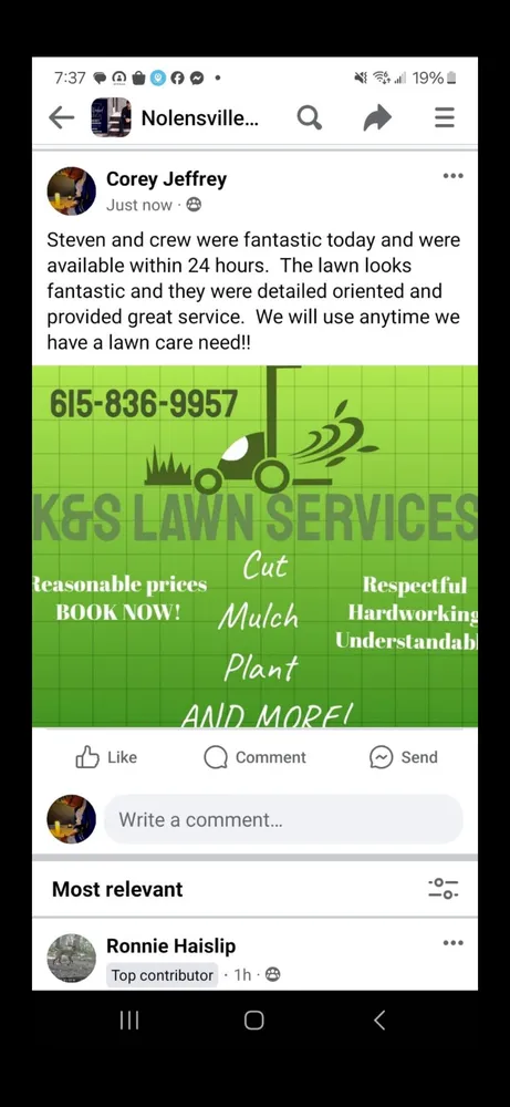Expert landscape design experts serving Nolensville, TN - K&S Lawn Care