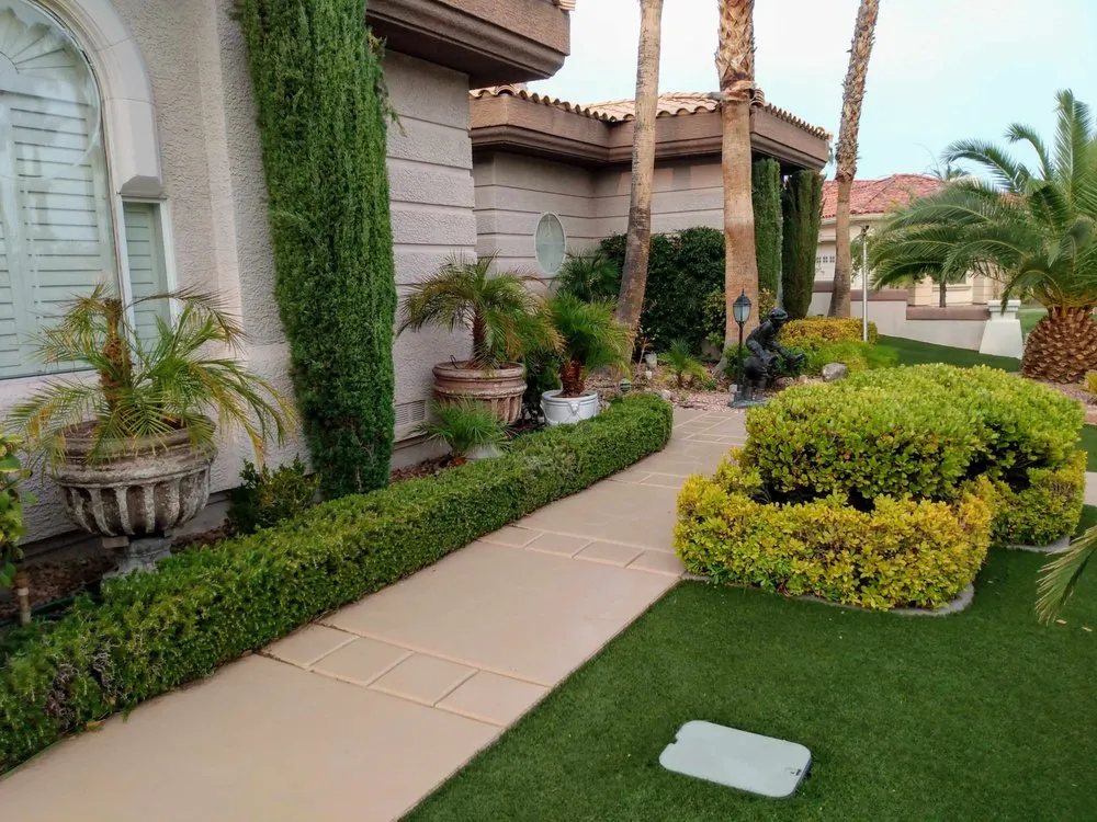 Custom landscaping services in Las Vegas, NV by K's Lawn Services