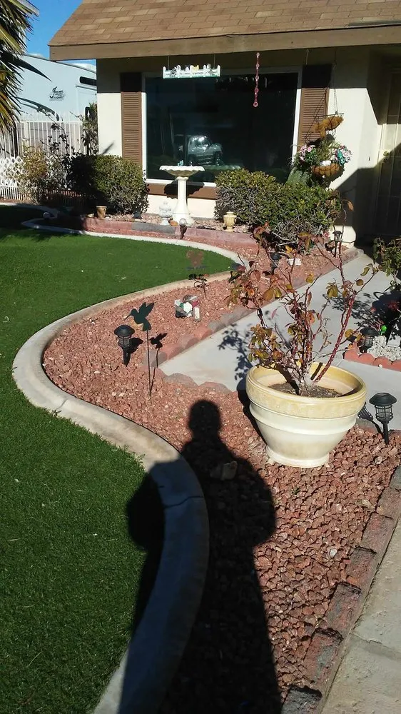 Custom yard maintenance in Las Vegas, NV by K's Lawn Services