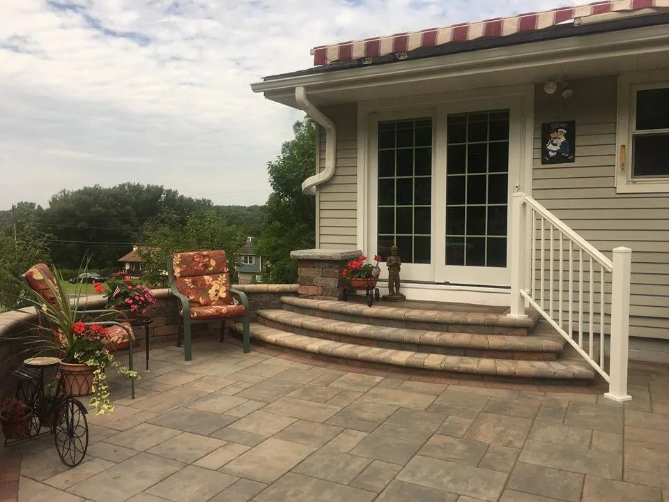 Professional landscape installation for homes in Erie, PA by Kunco Landscape