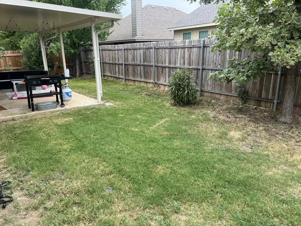 Custom garden landscaping in Argyle, TX by Kunkle Lawn Services