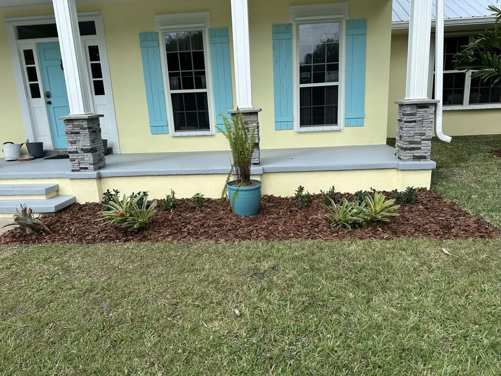 Top-rated lawn mowing service for year-round maintenance in Rockledge, FL by Kustom Kreations Landscaping