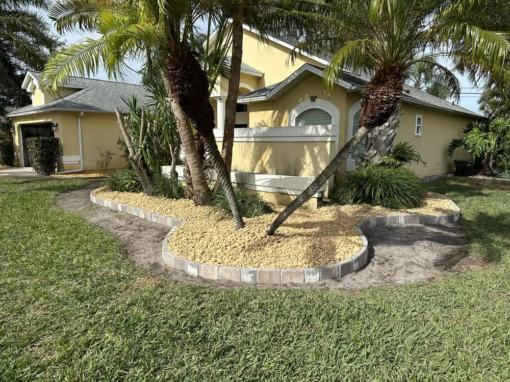 Expert lawn mowing service for homes in Rockledge, FL by Kustom Kreations Landscaping