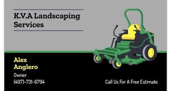 K.V.A Landscaping Services Logo