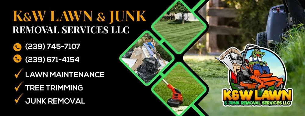 Custom garden landscaping in Alva, FL by K&W Lawn And Junk Removal Services