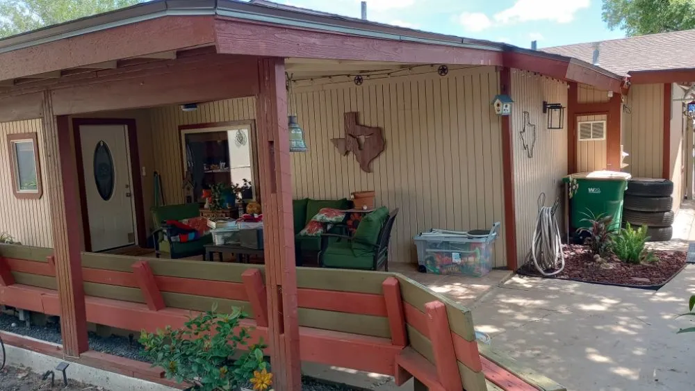 Professional outdoor landscaping with custom design in Victoria, TX by KZB Services