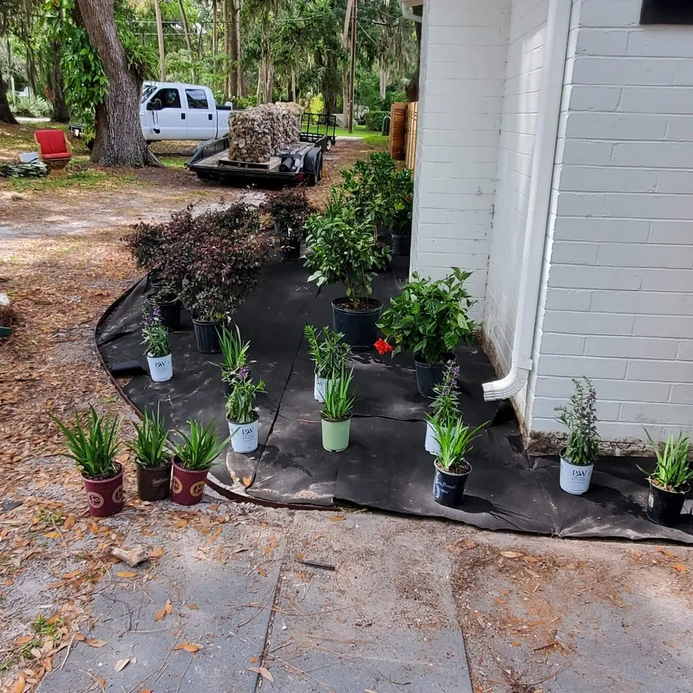 Custom outdoor landscaping in Orlando, FL by L & J Landscape Design and Maintenance