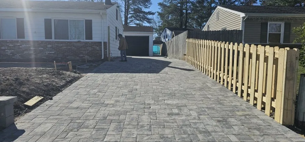 Professional yard cleanup service with custom design across Virginia Beach, VA - L & J's Designs