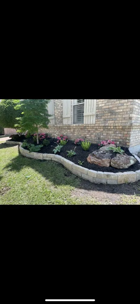 Expert outdoor landscaping with custom design in Keller, TX by L & J's Exotic scapes