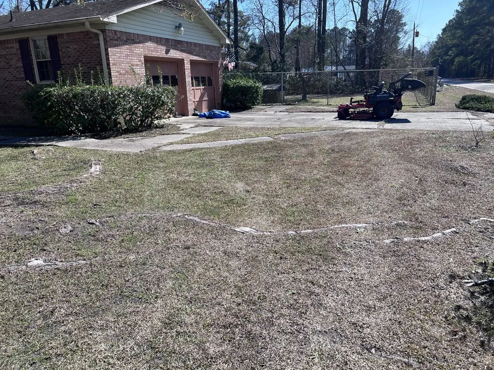 Custom garden landscaping in Parkton, NC by L & M Lawn Care