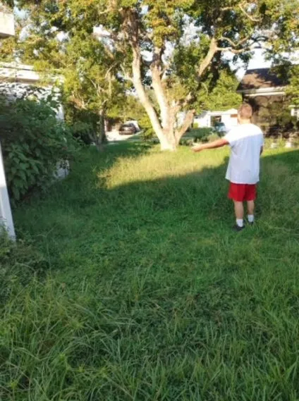 Custom landscape installation in Inverness, FL by L & M property management