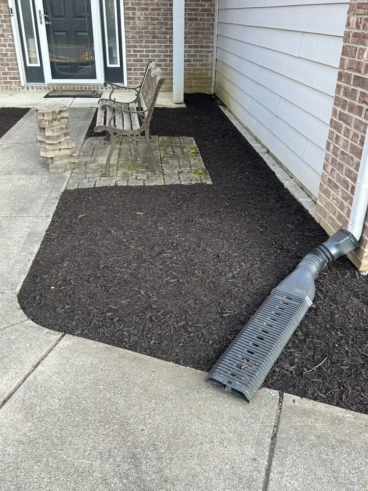 Custom landscape installation for outdoor upgrades in Indianapolis, IN by L & N Lawncare Services