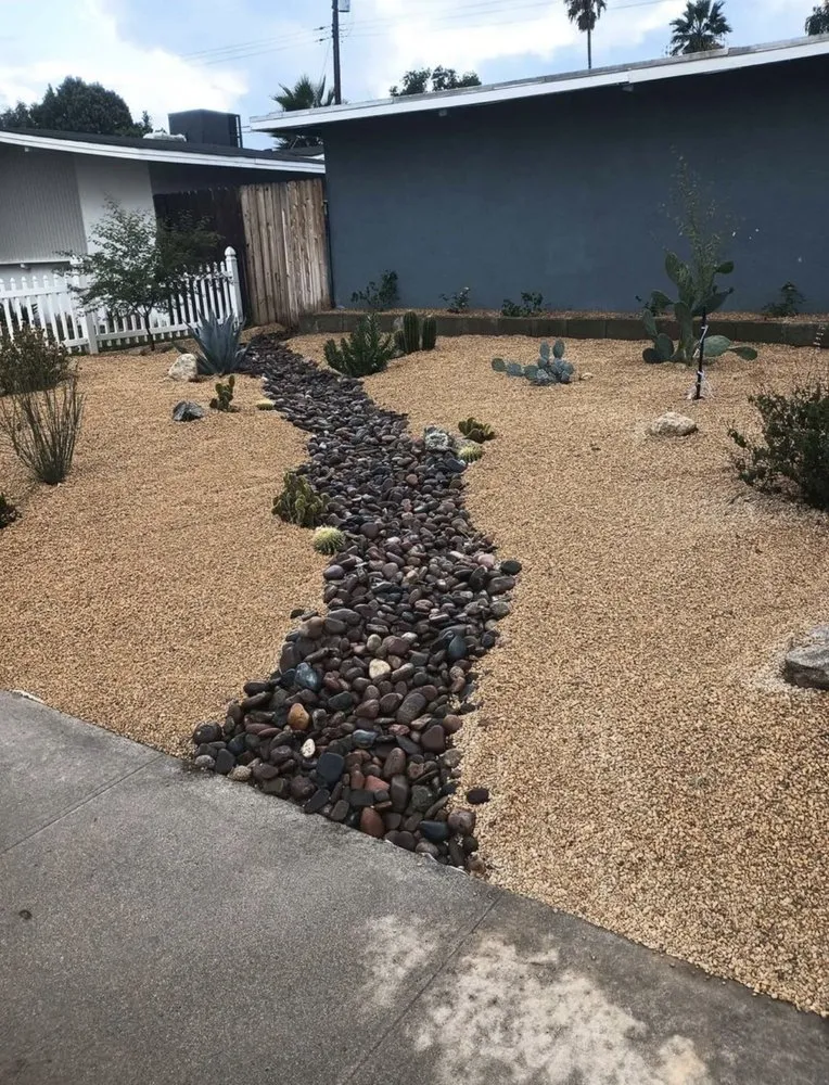 Custom landscape installation in Jurupa Valley, CA by L and L Landscaping