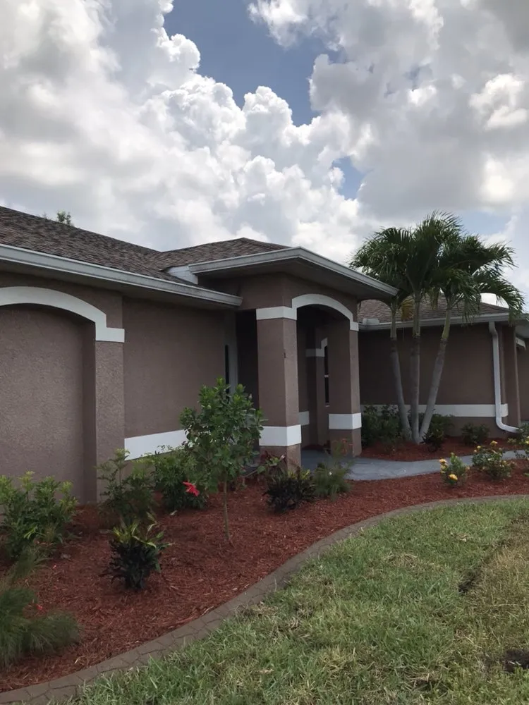 Expert residential landscaping for residential properties in Cape Coral, FL by L J Decorating Landscape