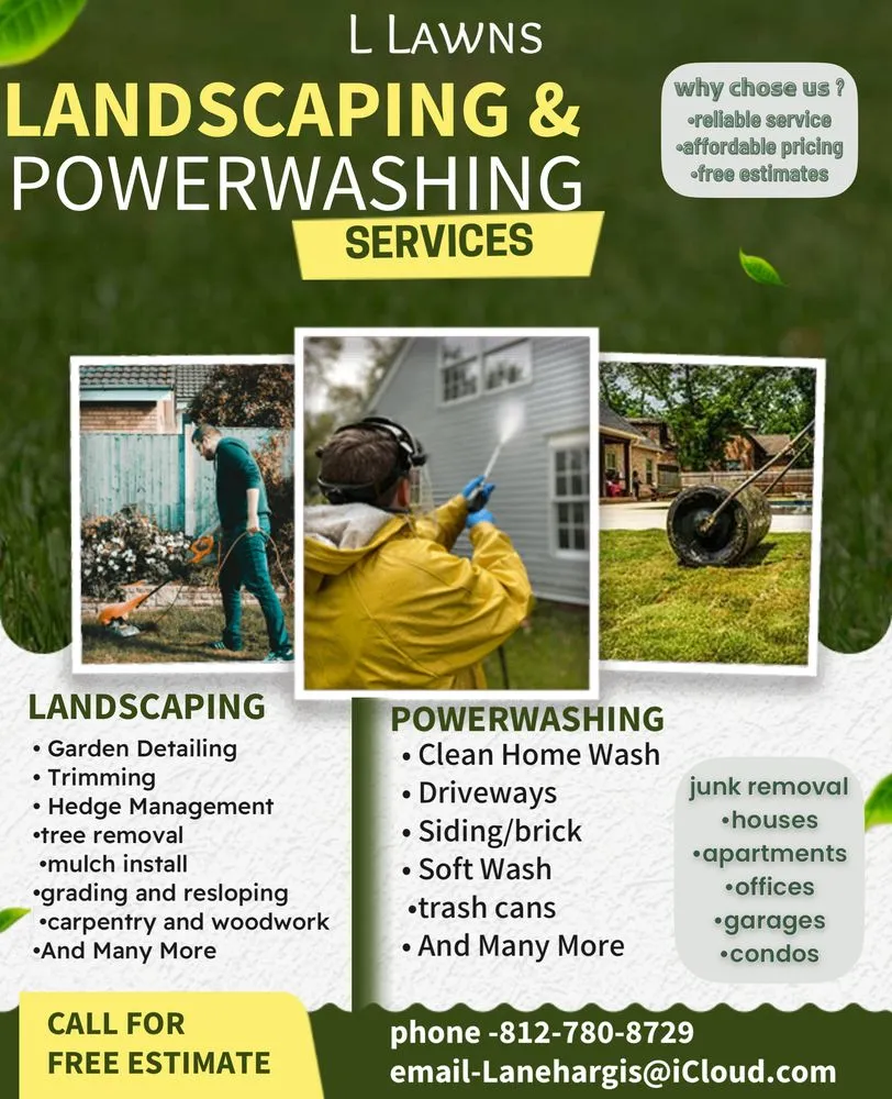 Reliable yard maintenance near you in Terre Haute, IN by L Lawns