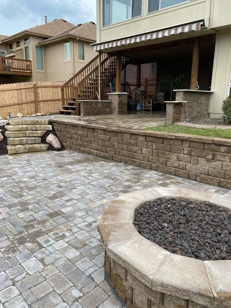 Professional garden landscaping with custom design across Omaha, NE - L-Mgt Landscaping & Lawn