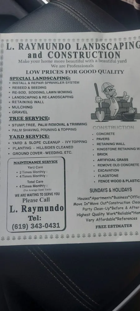 Local residential landscaping in San Diego, CA by L. Raymond's Landscaping & Construction